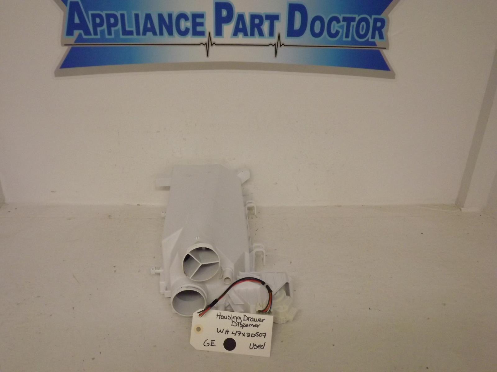 GE Washer WH47X20507 Housing Dispenser Drawer Used GE Washer WH47X20507 Housing Dispenser Drawer Used